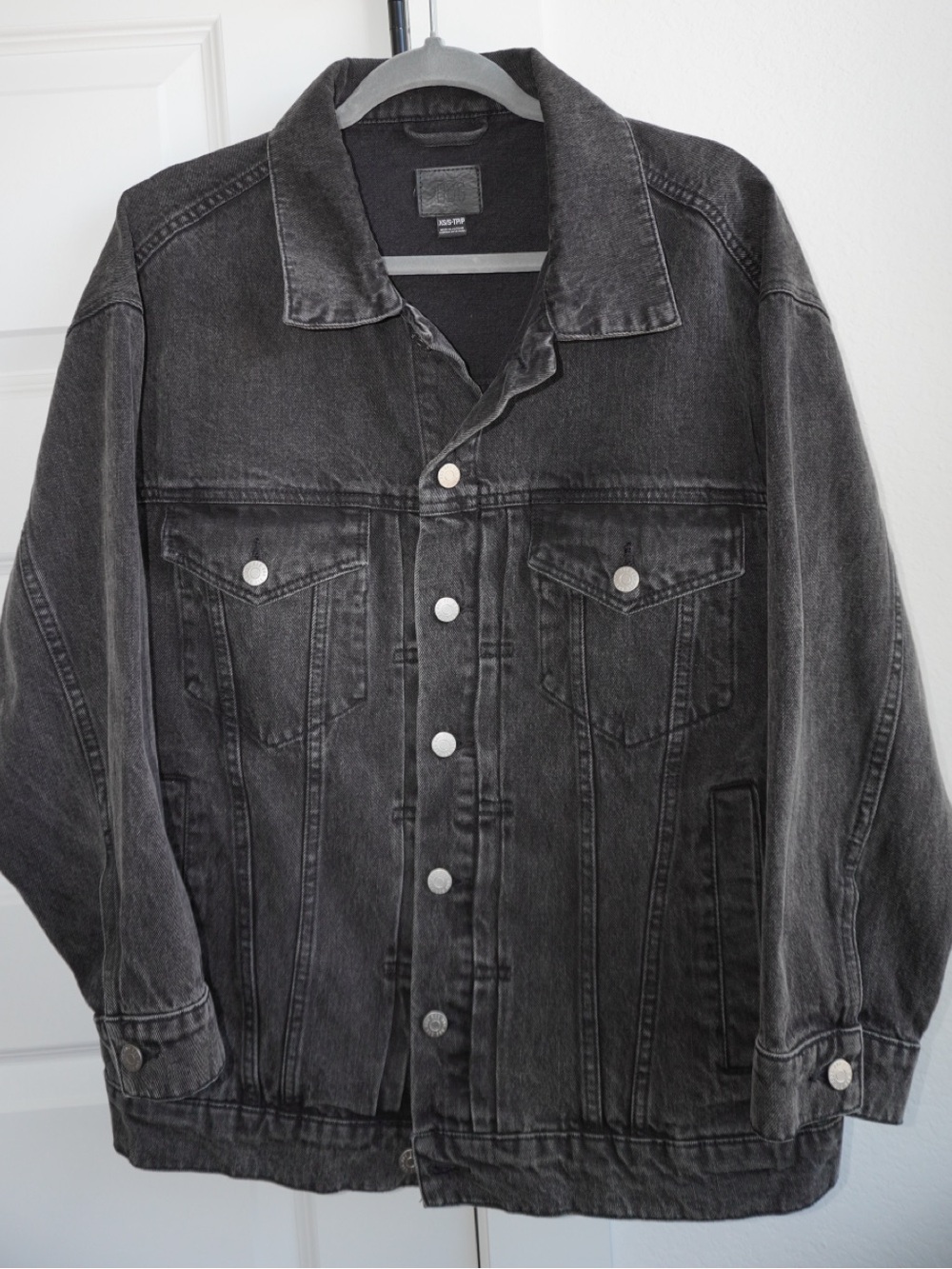 BDG oversized black denim jacket